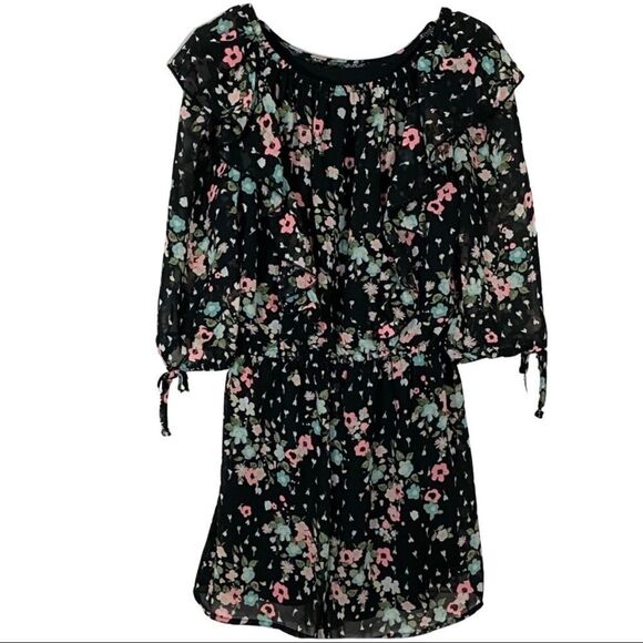 Justice Floral Romper Size 8 - Picture 2 of 3